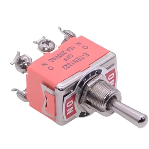 1pcs E-TEN1322 6 PIN ON-OFF-ON Miniature Toggle Switch 15A 250V von HUSXWKDQP