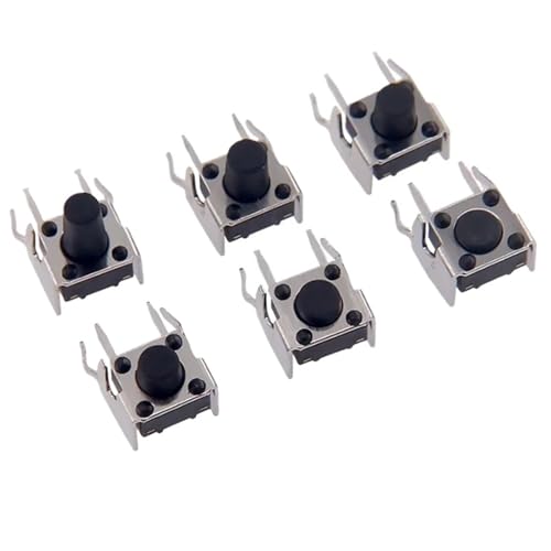 20pcs Momentary Tactile Push Button Switch Right Angle Horizontal holder With Stent 6 * 6 * 4.3/5/6/7/8/9/10mm(6x6x8) von HUSXWKDQP
