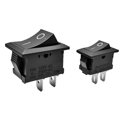 5/20/100pcs KCD1 15 * 21mm 2 Pin Boat Switch 10 * 15mm Snap-in SPST ON OFF Rocker Position Switch(KCD11 10X15mm,5PCS) von HUSXWKDQP