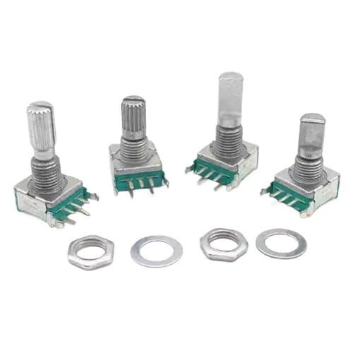 5pcs EC11 Horizontal Rotary Encoder 15mm 20mm Plum Half Shaft With Switch Digital Potentiometer(20mm half) von HUSXWKDQP