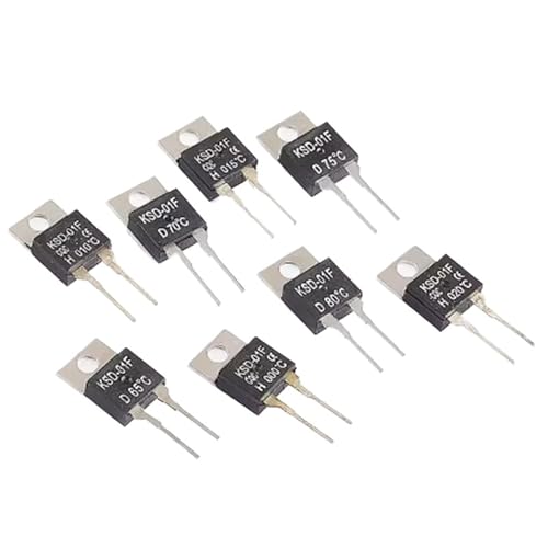5pcs KSD-01F Temperature Switches Normally Open H And normally Closed D 40 degrees - 130 degrees(100C) von HUSXWKDQP