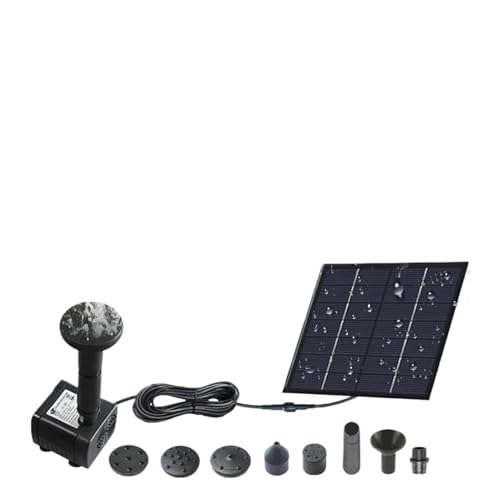 Aquarium Solar Water Pump 7V Hydroponics Filter Aeration Fish Tank Rockery Water Pumping Submersible Pump Pond Fountain Garden(1.2W) von HUSXWKDQP