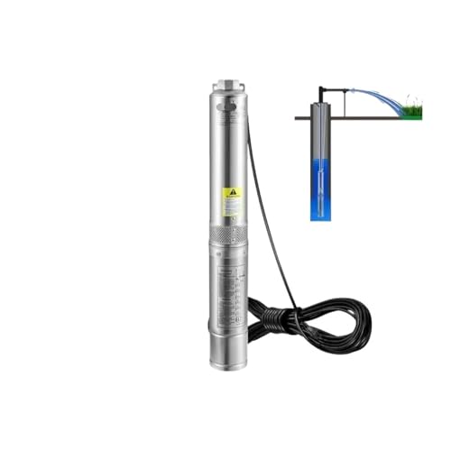 Deep Well Submersible Pump 0.5/1/1.5HP 28/37GPM Flow 115V/60Hz 167/207/276ft Head for Industrial Irrigation& Home Use(1.5HP 37GPM 276ft) von HUSXWKDQP