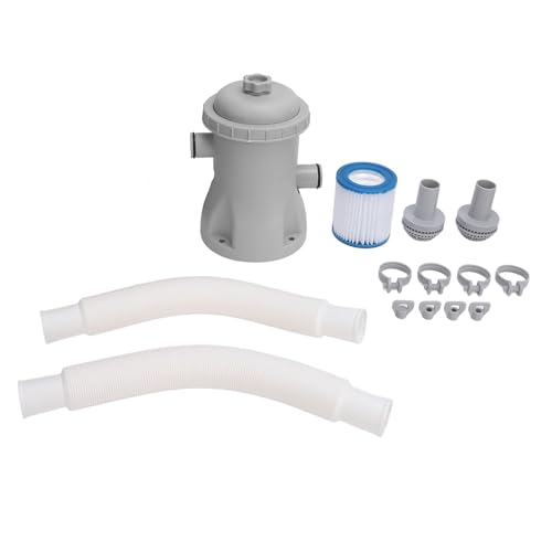 Electric Swimming Pool Inflatable Filter Pump Filters Pump System Kit for Above Ground Pools 330 Gallon Cartridge Pool(European regulations) von HUSXWKDQP