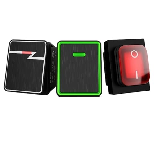 FILN 30A 12V 24V 110V 220V Rocker Switch ON-OFF LED Waterproof IP67 T85 Toggle Switch with Light Panel 30X22 Car 4Pin Switch(KCD4-03-FJ01) von HUSXWKDQP