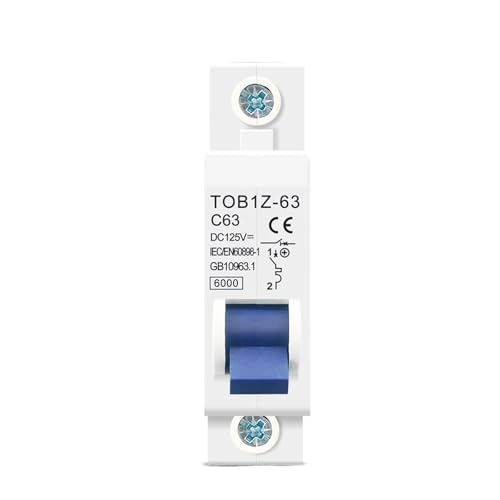 HUSXWKDQP DC-Leitungsschutzschalter 6KA 1P 125V Mini-Leistungsschalter 3A 6A 10A 16A 20A 25A 32A 40A 50A 63A(40A) von HUSXWKDQP