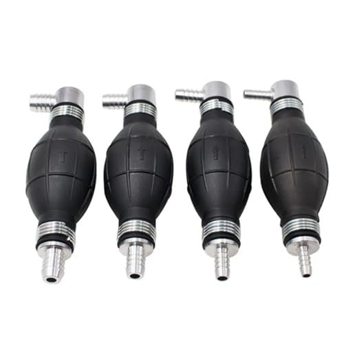 Hand Fuel Pump Line Rubber Aluminum Hand Primer Bulb Diesel Oil Transfer Petrol for Car Boat Marine Outboard(8MM) von HUSXWKDQP