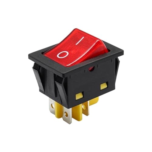 Heavy Duty 30A 250VAC KCD4 Rocker Switch on off dpst LED switch 4 pin 4 feet red green blue white yellow switch(Blue,Other voltage) von HUSXWKDQP