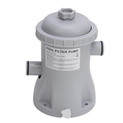 Inflatable Pool Filter Pump Kit Energy Saving Swimming Pool Clear Cartridge Filter Pump 330 Gallon Low Noise for Cleaning(US PLUG 110V) von HUSXWKDQP