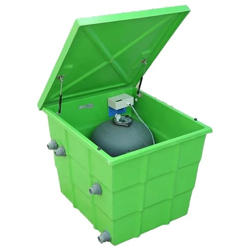 Integrated swimming pool sand filter with pump for filtration system(Green) von HUSXWKDQP