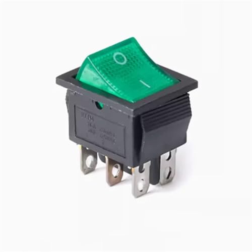 KCD4 Rocker Switch ON-OFF ON-OFF-ON 6PIN Electrical Equipment With Light Power Switch 16A 250VAC /250A 125V(6P2T green light) von HUSXWKDQP