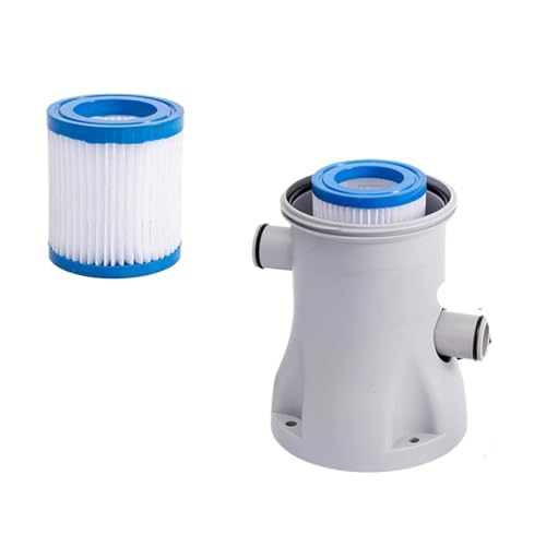 Pool Filter Pump 330 GPH Paddling Pool Electric Water Pump With 2 Pool Filter Cartridge Pool Pumps Above Ground Pool Filter Pump(US Plug) von HUSXWKDQP