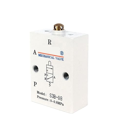 S3B-M5/05 S3B-06 S3B-08 S3B-05 Zwei-Position Drei-Wege Grundlegende Automatische Luft Pneumatische Steuerung Mechanische Ventil(S3B-08 8MM) von HUSXWKDQP