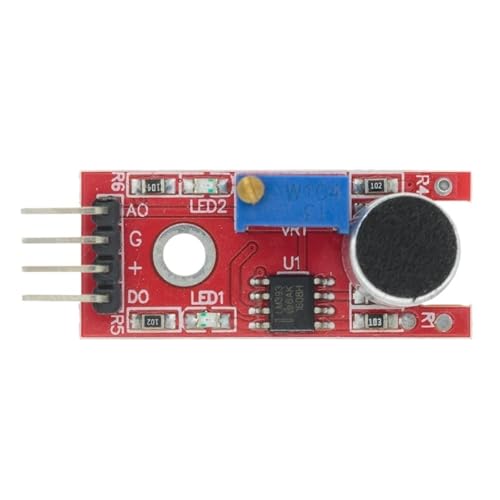 Sound Sensor Module Sound Control Sensor MAX4466 MAX9814 Switch Detection Whistle Switch Microphone Amplifier(Sound Sensor Red) von HUSXWKDQP