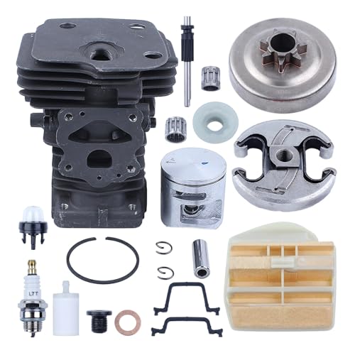 44mm Zylinder Kolben Kupplung Trommel Kit for 445 445e 450 450e for Kettensäge Ersatz Garten Werkzeug Teile 44mm Zylinder Kolben Kupplung Trommel Kit for 445 445e 450 450e for Kettensäge Ersatz Garten Werkzeug Teile von HUTJWYN