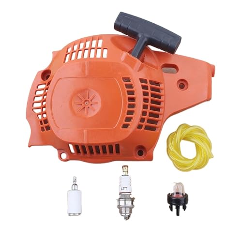 Rückstoß-Seilzugstarter-Filterleitungssatz for 235 236 240 Kettensäge mit Zündkerze-Primerbirne von HUTJWYN