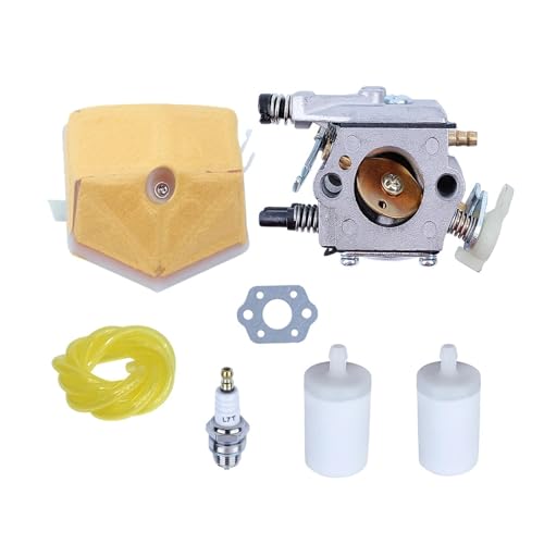 Vergaserfilterleitung for 55 50 51 Kettensäge 503281504, 530717901 mit Dichtung, Zündkerze von HUTJWYN