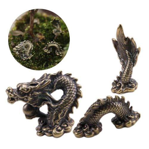 HUTRADE 1 Satz Drachen Skulpturen aus Metall, Mikro-Drachenskulpturen, geeignet für Bonsai, Mikrolandschaft, Steingarten, kleine Aquarien, Drachenstatuen, kreative Tierstatuen HUTRADE 1 Satz Drachen Skulpturen aus Metall, Mikro-Drachenskulpturen, geeignet für Bonsai, Mikrolandschaft, Steingarten, kleine Aquarien, Drachenstatuen, kreative Tierstatuen von HUTRADE