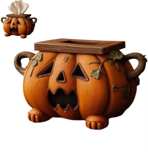 HUTRADE Halloween-Kürbis-Taschentuchbox-Halter, gruselige Taschentuchbox-Abdeckung mit Augen, Taschentuchbox-Abdeckung mit Kürbis-Toilettenpapierhalter, for Schlafzimmer, Badezimmer, Küche HUTRADE Halloween-Kürbis-Taschentuchbox-Halter, gruselige Taschentuchbox-Abdeckung mit Augen, Taschentuchbox-Abdeckung mit Kürbis-Toilettenpapierhalter, for Schlafzimmer, Badezimmer, Küche von HUTRADE