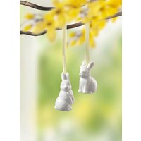 Hasenhänger aus hochwertigem Porzellan, 2er-Set Hasenhänger aus hochwertigem Porzellan, 2er-Set von HUTSCHENREUTHER