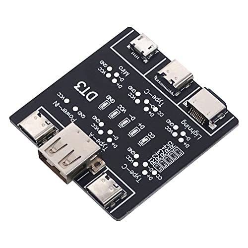 HUTSRAI Datenleitungserkennungskarte USB DT3 Kabeltester für iOS Android Micro-USB Typ C HUTSRAI Datenleitungserkennungskarte USB DT3 Kabeltester für iOS Android Micro-USB Typ C von HUTSRAI