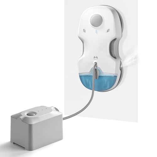 HUTT S7 Plus Fensterputzroboter mit Akku Abnehmbarer (90 Min Reinigung) Automatischer Fensterputzer Elektrisch mit Sprühfunktion 80ml Tank, HUTTHINK5.0 Technologie Fensterreiniger Roboter, Koffer von HUTT