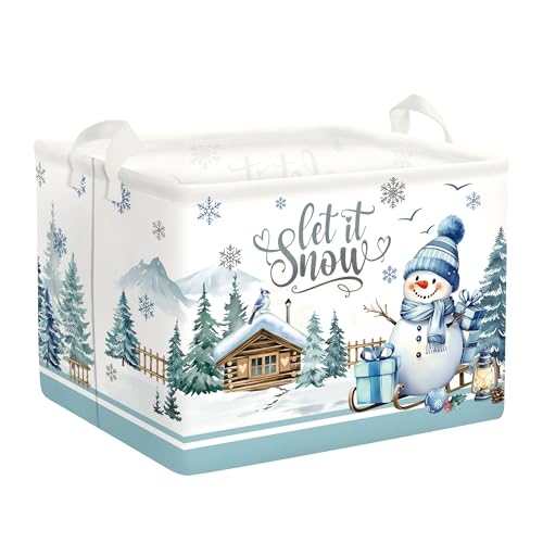 HUUMONSS Schneemann Weihnachten Geschenkbox für Jungen Mädchen Wasserdicht Kleidung Spielzeug Aufbewahrungskorb für Kinderzimmer Bad,Weiße Baum,36L HUUMONSS Schneemann Weihnachten Geschenkbox für Jungen Mädchen Wasserdicht Kleidung Spielzeug Aufbewahrungskorb für Kinderzimmer Bad,Weiße Baum,36L von HUUMONSS