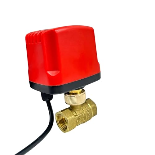 HUUOQIWY 3/4" IP65 Wasserdichter motorisierter Kugelhahn 3-Draht oder 2-Draht Elektrischer Messing-Kugelhahn Metallmotor mit großem Drehmoment(220VAC-CR02) von HUUOQIWY