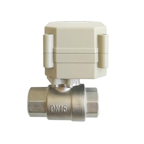 HUUOQIWY Rücklaufsperre DN15 Normalerweise geöffnetes/geschlossenes Ventil AC/DC 9 V 12 V 24 V 2-Wege-BSP/NPT 1/2 Zoll SS304 Wasserelektroventil mit Anzeige(Bsp,CR502 Normally Close) von HUUOQIWY
