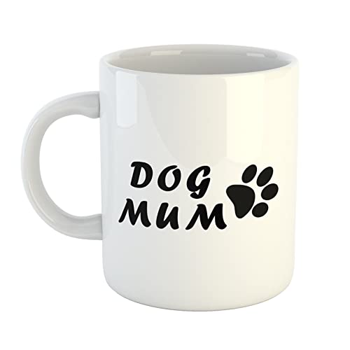 HUURAA Kaffeetasse Dog Mum Tapse Keramik Tasse 330ml mit Motiv Geschenk für alle Hundemenschen von HUURAA
