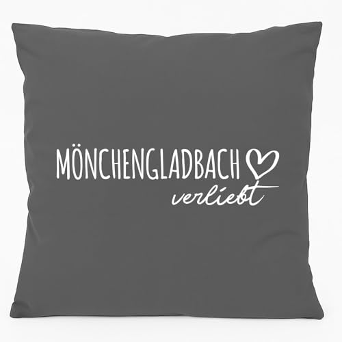 Huuraa Sofakissen Mönchengladbach verliebt Geschenk 40x40cm mit Füllung Steel Grey Baumwolle Mönchengladbach Mitbringsel Huuraa Sofakissen Mönchengladbach verliebt Geschenk 40x40cm mit Füllung Steel Grey Baumwolle Mönchengladbach Mitbringsel von Huuraa