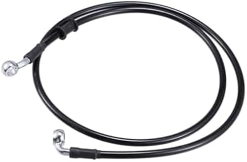 HUVNEXA 120 cm AN3 M10 Auto Bremsleitung Ölschlauch Rohrverschraubung 28 ° 90 Schwarz Stilvolles Design Hinterer Bremsschlauch HUVNEXA 120 cm AN3 M10 Auto Bremsleitung Ölschlauch Rohrverschraubung 28 ° 90 Schwarz Stilvolles Design Hinterer Bremsschlauch von HUVNEXA
