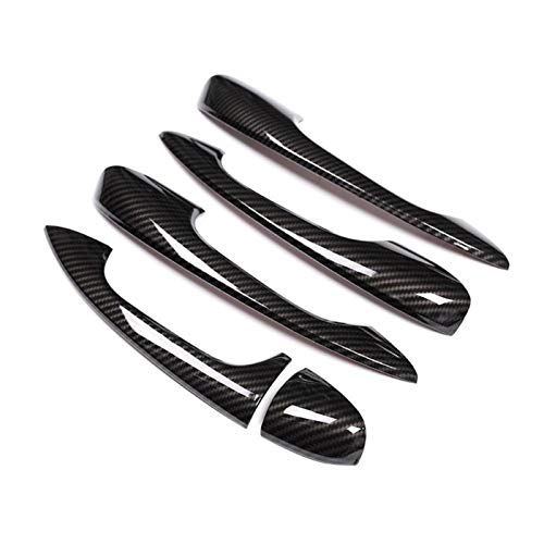 HUVNEXA ABS-Autotürgriffabdeckungen, Chrom-Außen-Auto-Styling-Aufkleber, for Mercedes-Benz, C-Klasse W205 GLC X253 E-Klasse W213 Autotürgriffabdeckung(Carbon fiber) von HUVNEXA
