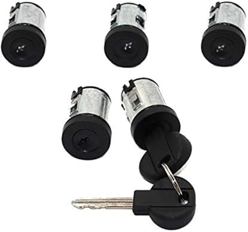 HUVNEXA Autotürschlosszylindersatz, for Citroen, Jumpy, for Fiat, Scudo, for Peugeot, Expert 1995-2006 9170AY 4162C9 4162L0 (Farbe: 1 Schloss) Autotürschlossriegel(BLACK 5 Lock) von HUVNEXA