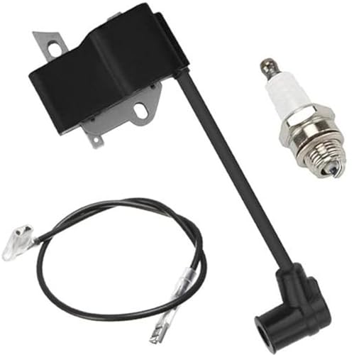 HUVNEXA Ersatz der Zündspule, for sti-hl FS75 FS80 FS85 FC85 HT70 HT75 HL75 HL75K HS75 HS80 HS85 KM85 Rasentrimmer Heckenschere Kantenschneider Hochentaster ersetzt 4137 400 1350, mit Zündkerze von HUVNEXA