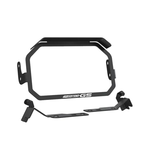 HUVNEXA For, for F750GS F850GS 2018 2019 2020 2021 2022 2023, Motorrad F750 F850 GS TFT-Diebstahlschutz mit Sonnenblende-Schutzabdeckung CNC Motorrad-Windschutzscheibenabdeckung(Black with logo-01) von HUVNEXA