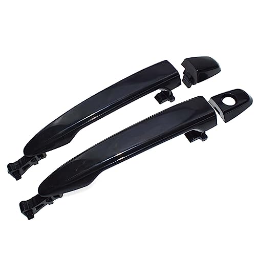 HUVNEXA Schwarze Außentürgriffe vorne hinten links rechts, for Sienna 2004 2005 2006 2007 2008 2009 2010 69211-AE010 69211-AE020 Autotürgriffabdeckung(Front Pair) von HUVNEXA