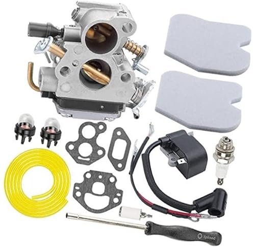 HUVNEXA Vergaser-Luftfilter-Zündspule, for Husqvarna, 235 235E 236 236E 240 240E 120 MARK II Kettensäge, for JONSERED, CS2234 CS2238 CS2234S CS2238S, Tune-Up-Kit ersetzt C1T-W33C 586936202 574719402 von HUVNEXA