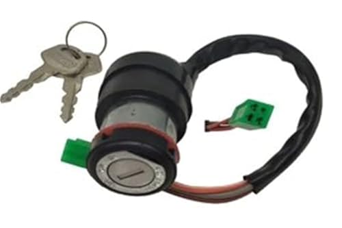 HUVNEXA Zündschloss, for 125ccm GN 125 Motorrad GN125 Elektrisches Zündschlossschloss-Set 4/5/6-Draht-Leitung Stromtürschloss Zündschloss Autotürschlossriegel(BLACK 4 Wire Ignition) von HUVNEXA