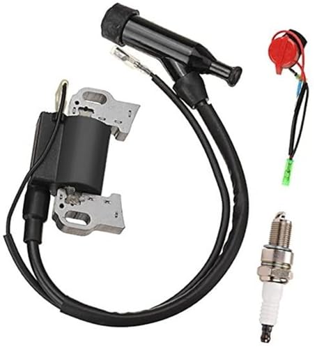 HUVNEXA Zündspule, for GX240 GX270 GX340 GX390 8 PS 9 11 13 Motoren Generatoren Go Kart 270 cc WT30X Wasserpumpe Hochdruckreiniger Rasenmäher mit Zündkerze von HUVNEXA