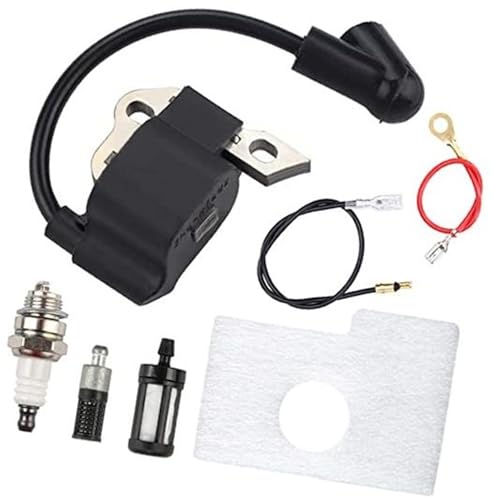 HUVNEXA Zündspule Zündkerze Luftfilter Kraftstofffilter-Kit, for STIHL, 017 018 MS170 MS180 MS180C MS170C Kettensäge, ersetzt 1130-400-1302, 1130-124-0800 von HUVNEXA