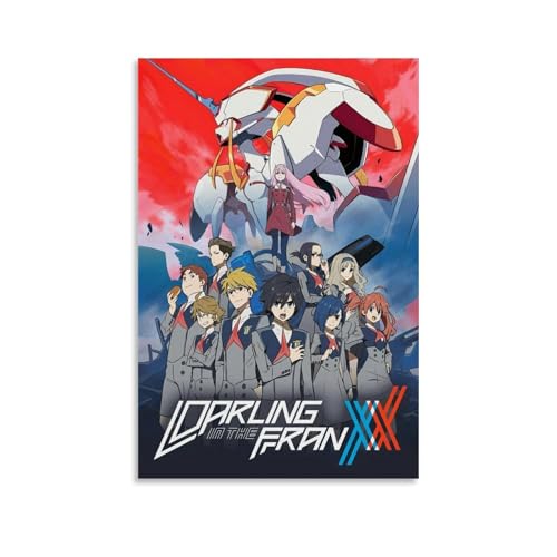 HUWERYW Darling in The Franxx Anime-Poster, schöne Leinwand, Wandkunst, Dekoration, Zimmer, Schlafzimmer, Dekoration, 40 x 60 cm, ungerahmter Stil HUWERYW Darling in The Franxx Anime-Poster, schöne Leinwand, Wandkunst, Dekoration, Zimmer, Schlafzimmer, Dekoration, 40 x 60 cm, ungerahmter Stil von HUWERYW
