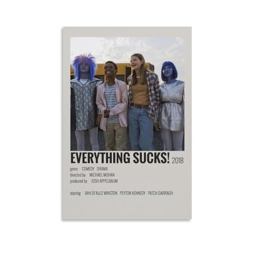 HUWERYWHUY Poster auf Leinwand, Motiv "Everything Sucks", Wandkunstdruck, ästhetisches Poster, moderne Kunst, Gemälde für Wohnzimmer, 50 x 75 cm, ungerahmter Stil HUWERYWHUY Poster auf Leinwand, Motiv "Everything Sucks", Wandkunstdruck, ästhetisches Poster, moderne Kunst, Gemälde für Wohnzimmer, 50 x 75 cm, ungerahmter Stil von HUWERYWHUY