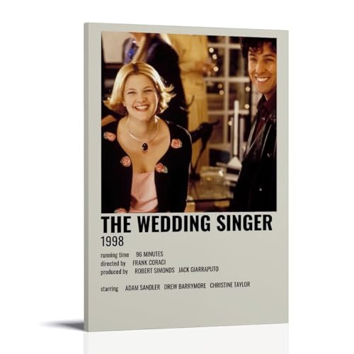 HUWERYWHUY Poster auf Leinwand, Motiv "The Wedding Sänger", Wandkunstdruck, ästhetisches Poster, moderne Kunst, Gemälde für Wohnzimmer, 30 x 45 cm, Rahmenstil HUWERYWHUY Poster auf Leinwand, Motiv "The Wedding Sänger", Wandkunstdruck, ästhetisches Poster, moderne Kunst, Gemälde für Wohnzimmer, 30 x 45 cm, Rahmenstil von HUWERYWHUY