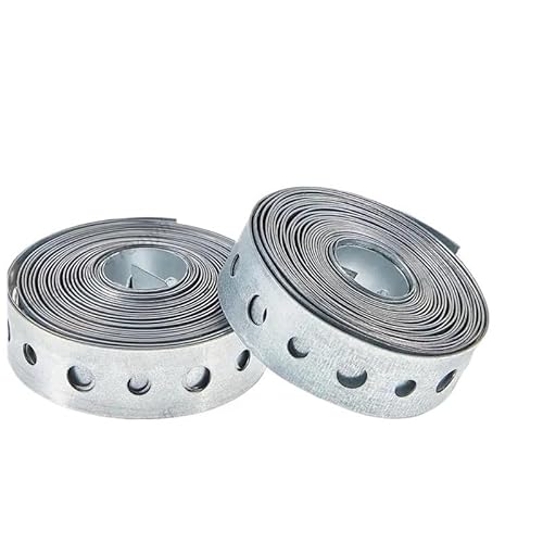 12 Stück verzinkter Aufhängergurt, Metallband mit Löchern, Rohraufhänger for Aufhängen von Rohrstützen, 10 Fuß Für Installation 12 Stück verzinkter Aufhängergurt, Metallband mit Löchern, Rohraufhänger for Aufhängen von Rohrstützen, 10 Fuß Für Installation von HUWOYG