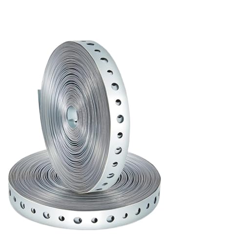 2 Rollen verzinkter Rohraufhängergurt mit Löchern, Rohraufhänger for Aufhängen der Rohrstütze Für Installation 2 Rollen verzinkter Rohraufhängergurt mit Löchern, Rohraufhänger for Aufhängen der Rohrstütze Für Installation von HUWOYG