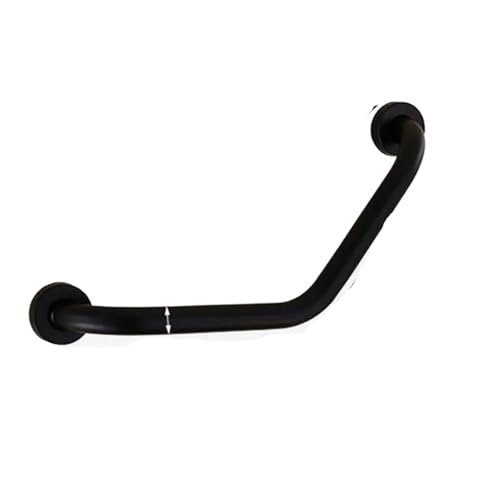 2PCS Badewanne Arm Grip Bar Edelstahl Dusche Griff Wand Halterung Handicap Haltegriffe for Badezimmer Für Wc Bad Rutschfest(Black A 43CM) von HUWOYG