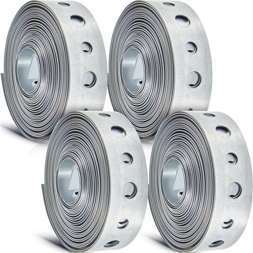 4 Stück verzinkter Aufhängergurt, Metallumreifung mit Löchern, Rohraufhänger for Aufhängen von Rohrstützen, 10 Fuß Für Installation 4 Stück verzinkter Aufhängergurt, Metallumreifung mit Löchern, Rohraufhänger for Aufhängen von Rohrstützen, 10 Fuß Für Installation von HUWOYG