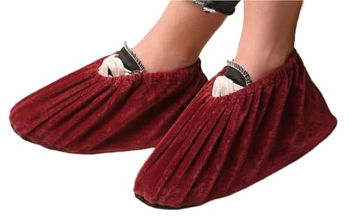 5 Paar Haushalts-Flanell-Schuhüberzüge, dick, wiederverwendbar, rutschfeste Überschuhe for den Innenbereich, for Halten von Bodenteppich-Schuhüberzügen Für Verschiedene Orte 5 Paar Haushalts-Flanell-Schuhüberzüge, dick, wiederverwendbar, rutschfeste Überschuhe for den Innenbereich, for Halten von Bodenteppich-Schuhüberzügen Für Verschiedene Orte von HUWOYG