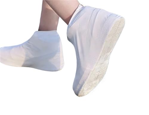 5 Paar wasserdichte, elastische Silikon-Überschuhe for den Außenbereich, regnerische Tage, wiederverwendbare, rutschfeste, verschleißfeste Regen-Überschuhe Für Verschiedene Orte(White,M Suit 32-40) 5 Paar wasserdichte, elastische Silikon-Überschuhe for den Außenbereich, regnerische Tage, wiederverwendbare, rutschfeste, verschleißfeste Regen-Überschuhe Für Verschiedene Orte(White,M Suit 32-40) von HUWOYG